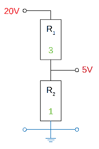 Voltage Divider - 20V to 5V